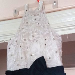 Elegant formal halter dress